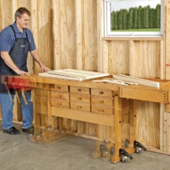 4 Roues Escamotables Pour établi 180 Kg Max - Qualité Professionnelle Rockler -Synthèse D'outils Boutique 4 roues escamotables pour etabli 180 kg max qualite prof 3