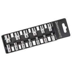 Silverline Jeu De 13 Douilles De 4 à 14 Mm. Carré Entrainement 1/4"