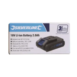 Batterie Silverline 18V Li-Ion 2 Ah -Synthèse D'outils Boutique Batterie Silverline 18V Li Ion 2 Ah 958535 4