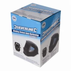 Silverline Masque De Soudeur Auto-obscurcissant Pour MIG, TIG Et à L'arc -Synthèse D'outils Boutique Casque de soudeur Alimentation par energie solaire