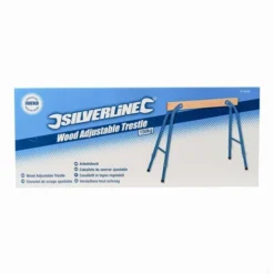 Silverline Chevalet Tréteau De Sciage Ajustable -Synthèse D'outils Boutique Chevalet de sciage ajustable 150 Kg Silverline 513446 EA