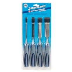 Silverline Jeu De 4 Ciseaux à Bois Professionnels 6, 13, 19 Et 25 Mm -Synthèse D'outils Boutique Ciseaux a bois professionnels a prix discount