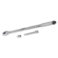 Silverline Clé Dynamométrique Pour Douilles Carré 1/2". De 28 à 210 Nm