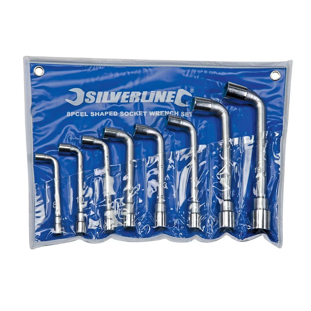 Silverline Jeu De 8 Clés à Pipe Débouchés 8 à 19 Mm 2 Silverline Jeu De 8 Clés à Pipe Débouchés 8 à 19 Mm – Image 2