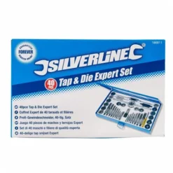 Silverline Coffret De Tarauds Et Filières Professionnel. 40 Pièces -Synthèse D'outils Boutique Coffret Expert de 40 tarauds et filieres Silverline 1868
