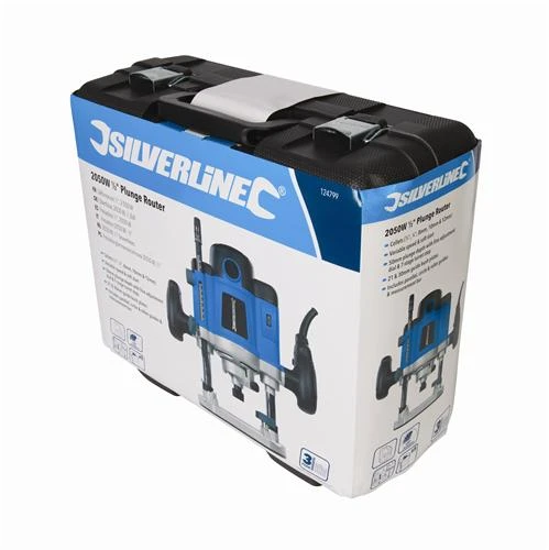 Silverline Défonceuse 2050 W Avec Pinces De Serrage Pour Fraises 1/4", 1/2", 8 Mm, 10 Mm Et 12 Mm 9 Silverline Défonceuse 2050 W Avec Pinces De Serrage Pour Fraises 1/4", 1/2", 8 Mm, 10 Mm Et 12 Mm – Image 9