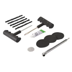 Silverline Kit De Réparation Pour Pneus Auto Tubeless Avec 30 Mèches