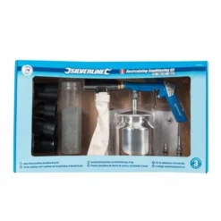 Silverline Kit De Sablage Avec Système De Récupération D’abrasif -Synthèse D'outils Boutique Kit de sablage avec systeme de recuperation abrasif 6