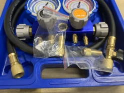 Manifold Frigoriste 4 Voies R410A R407C R134a Et R32 Avec 4 Flexibles -Synthèse D'outils Boutique Manifold frigoriste 4 voies R410A R407C R134a et R22 ave 2