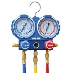 Coffret Complet Manifold 2 Voies Complet "Value" R410A R407C R134a R32 VMGR410A -Synthèse D'outils Boutique Manifold Gauge VMG 2 R410A Product1264 1407860060
