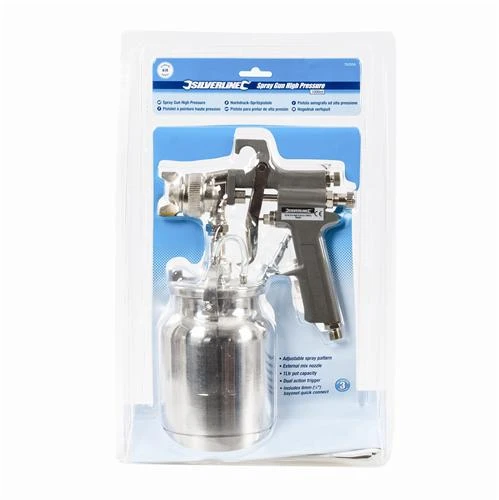 Silverline Pistolet à Peinture Haute Pression Pour Air Comprimé 2 Silverline Pistolet à Peinture Haute Pression Pour Air Comprimé – Image 2