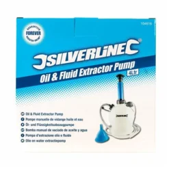 Silverline Pompe Manuelle De Vidange Huile, Fluides Et Eau, 4 Litres -Synthèse D'outils Boutique Pompe de vidange liquides