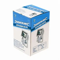 Silverline Projecteur LED IP65 Avec Détecteur De Mouvement Infra-rouge -Synthèse D'outils Boutique Projecteur LED LED 10 W IRP Silverline 259800 EAN 502476