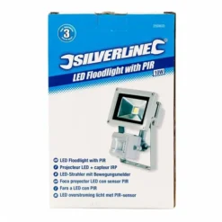 Silverline Projecteur LED IP65 Avec Détecteur De Mouvement Infra-rouge -Synthèse D'outils Boutique Projecteur exterieur led avec detecteur de mouvement