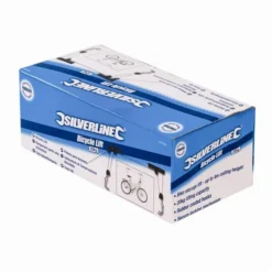 Silverline Rangement Porte-vélo Ascenseur - Porte-vélo Plafond -Synthèse D'outils Boutique Rangement porte velo en hauteur