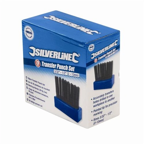 Silverline Jeu De 28 Pointeaux De Transfert Professionnels 3 Silverline Jeu De 28 Pointeaux De Transfert Professionnels – Image 3