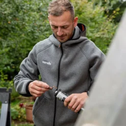 Sweatshirt à Capuche Gris Anthracite Scruffs Air-Layer Taille XL -Synthèse D'outils Boutique Sweatshirt a capuche gris anthracite Scruffs Air Layer T 2 1