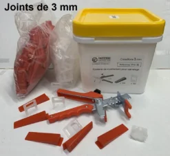 Système De Nivellement Pour Carrelage : Croisillons Niveleurs 3 Mm, Cales Et Pince