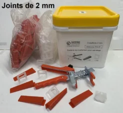 Système De Nivellement Pour Carrelage : Croisillons Niveleurs 2 Mm, Cales Et Pince