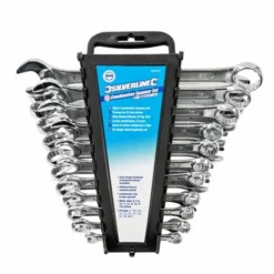 Silverline Jeu De 22 Clés Mixtes Métriques Et AF. 6 - 22 Mm Et 1/4" - 7/8" -Synthèse D'outils Boutique Trousse de 22 cles mixtes metriques et AF 6 22 mm et 1