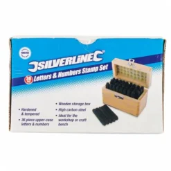 Silverline Jeu De Frappe Poinçons Chiffres Et Lettres à Frapper 5 Mm -Synthèse D'outils Boutique chiffres et lettres 5 mm a frapper